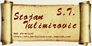 Stojan Tulimirović vizit kartica